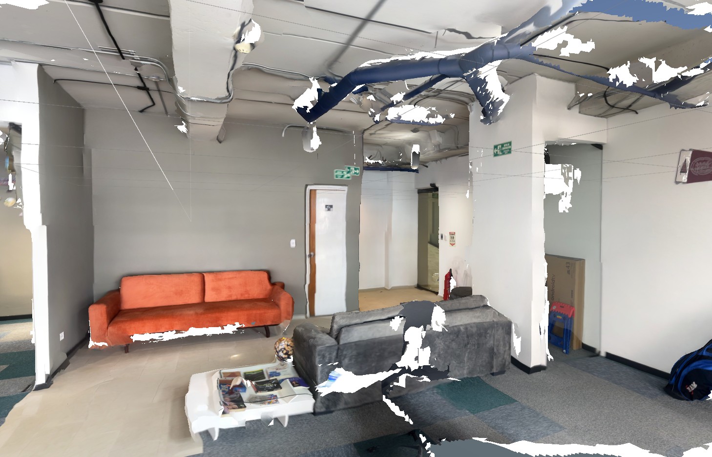 3D scand of the livingroom in the office