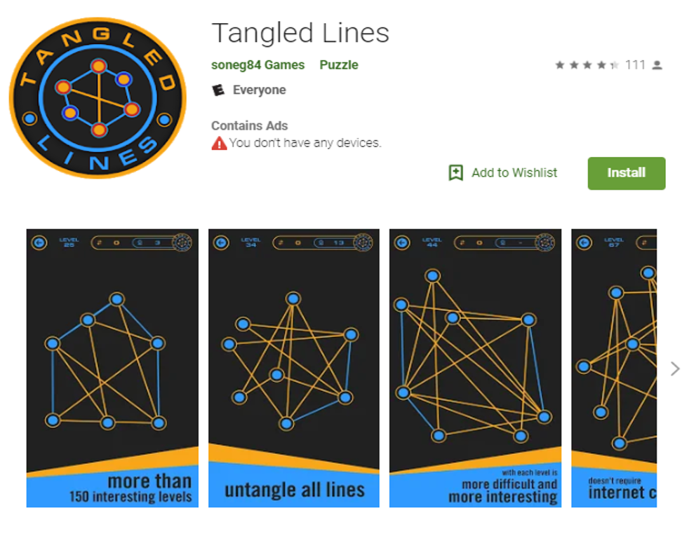 Tangled Lines App