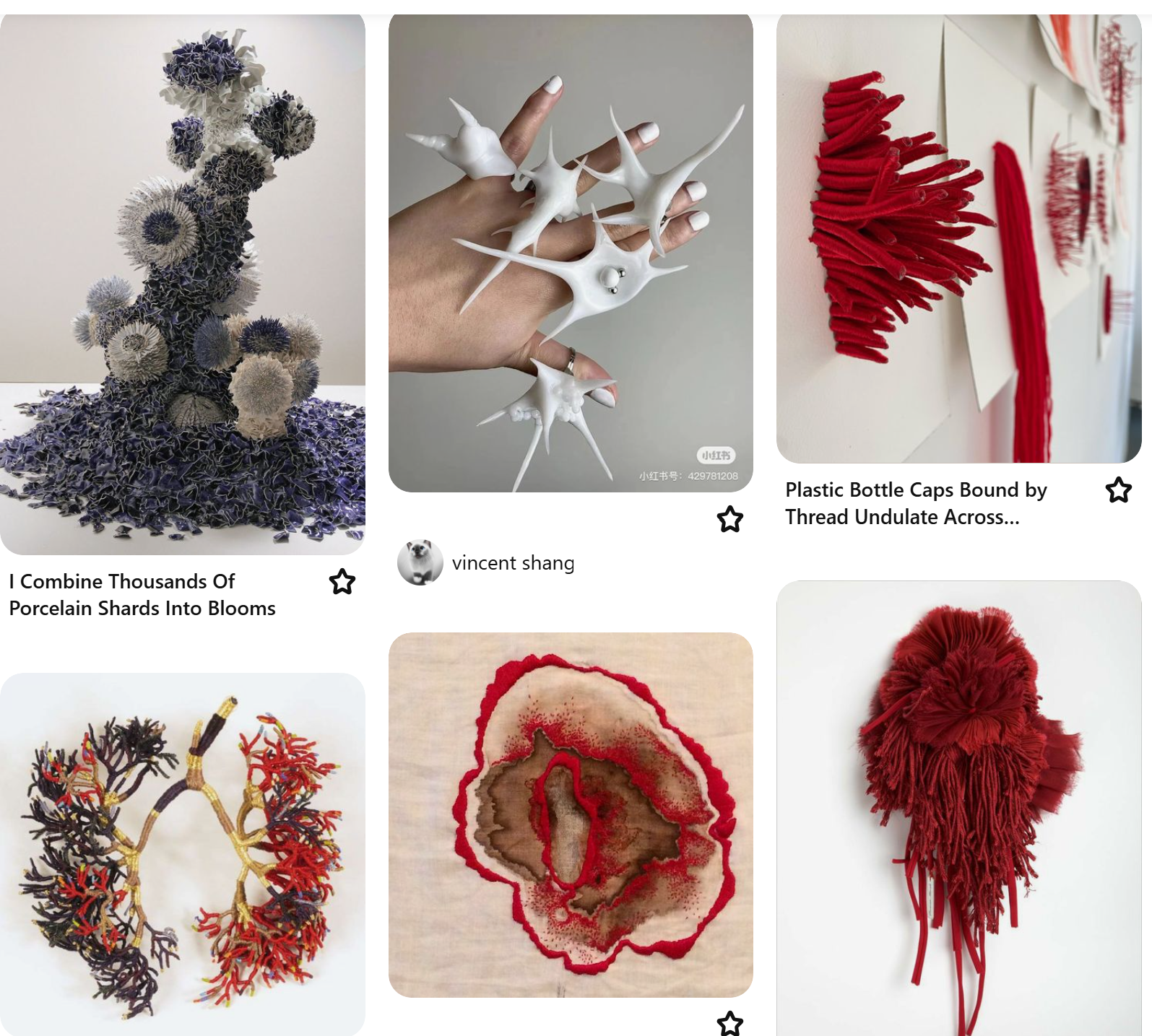 Pinterest reference of materials